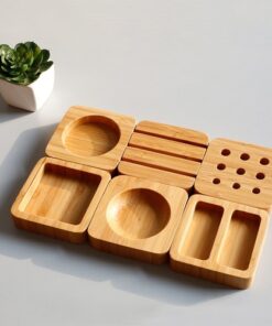 Bamboo Desktop Organizer Blocks