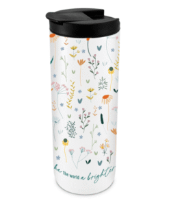 Brighter Place Floral 20 Oz Inspirational Tumbler