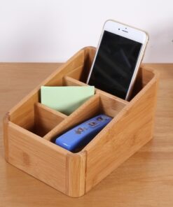 Office Bamboo Storage Box