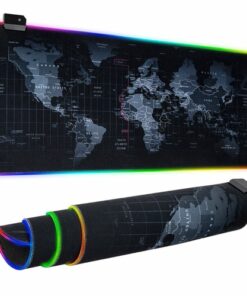 Dragon RGB Gaming Mouse Pad World Map
