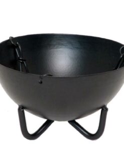 Hanging cauldron for burning smudging herbs and resins - Large