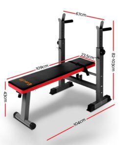 Everfit Weight Bench Squat Rack Bench Press Home Gym Equipment 200kg