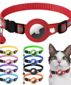 Reflective Airtag Case Collar for Cats and Dogs