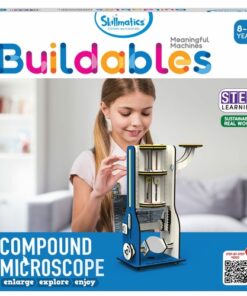Skillmatics Buildables Compound Microscope - Kids Build This to Learn