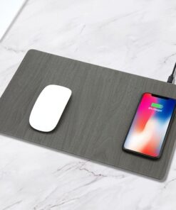 Wood Grain Wireless Charging Mouse Pad