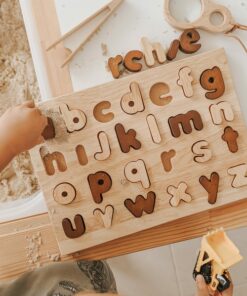 QToys Australia Natural capital letter puzzle