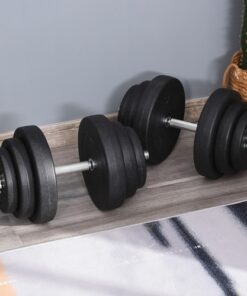 Soozier 88lbs Adjustable Dumbbell Set Weight Fitness Training Exercise