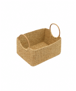 Handcrafted Kauna Grass Decorative Storage Baskets Fruit Baskets Beige