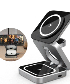 Foldable 3 in 1 Wireless Charging Phone Stand