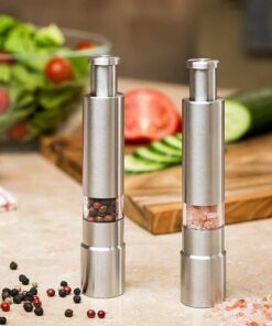 Premium Stainless Steel Salt and Pepper Spice Grinder