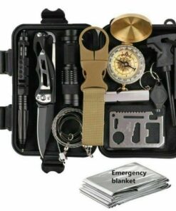 14 in 1 Outdoor Emergency Survival And Safety Gear Kit Camping