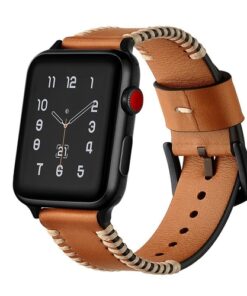 Sewing Process Leather Apple Watch Band