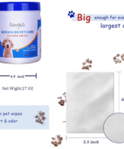 Alternative view of Pet Wipes with free cotton swabs