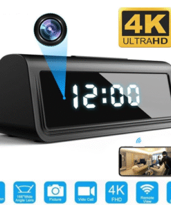 4K Wifi Secret Clock Micro Camera Security Camera IR Night Vision